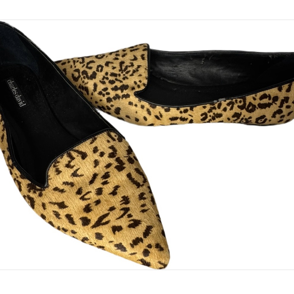 Charles David Leopard Print Flats